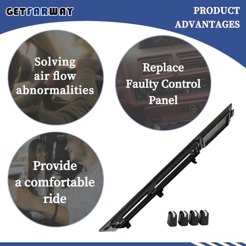 Air Conditioning Dash Heater Climate Control Faceplate A/C Panel with 4 Knobs 55519-89143 Compatible with Toyota 4Runner│Pickup 1984 1985 1986 1987 1988 1989