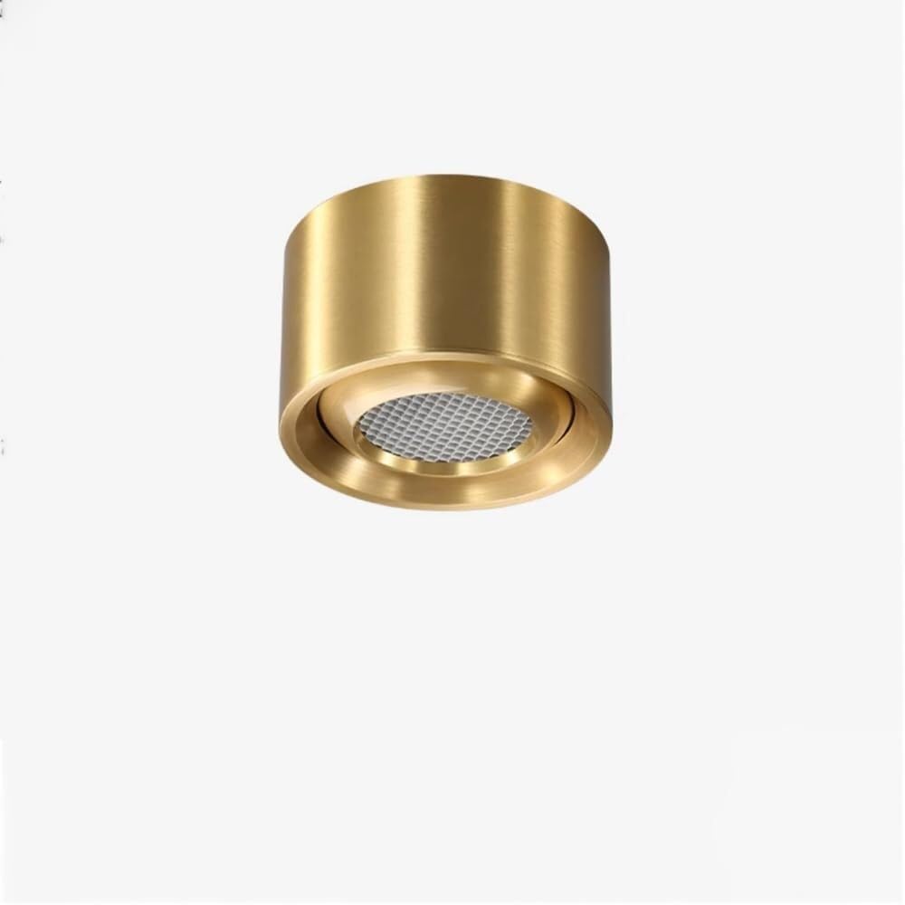 XBTGS Foco Totalmente de Cobre, Foco de Techo LED de 7W, 10W y 12W, Barras de luz de Techo, focos de Techo empotrados, luz de Techo, decoración de Dormitorio, Sala de,7W