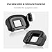 K&F Concept 2Pack Eyepiece Cover & Hot Shoe Cover Kit, Eyecup for Canon 5DM4 5DM3 5DS R 5DS 7D 7DM2 1DX 1DXM2 1DXM3 1DSM3 1DM4 1DM3 Camera Viewfinder, Viewfinder Protector Replace for Canon EG Eyecup