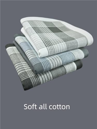 Pañuelos masculinos de algodón for hombre con diseño de rayas finas 2