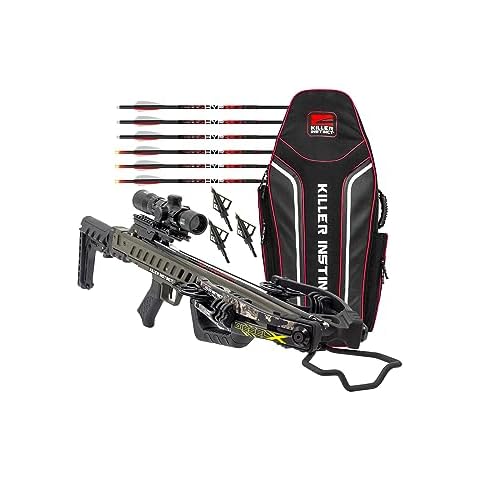Killer Instinct Diesel-X Crossbow with Case and Arrows Bundle (4 Items) Cover