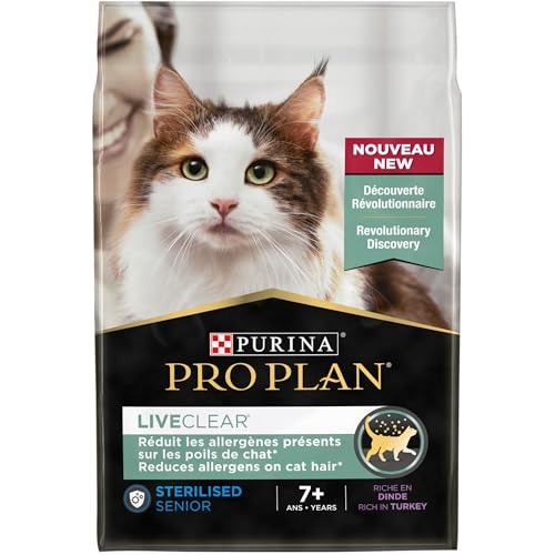 PURINA PRO PLAN - Liveclear - Chat Senior - Stérilisé - Croquettes Riches En Dinde - Réduit activement les allergènes présents dans les poils de chat - Sac - 2,8Kg – Image 3
