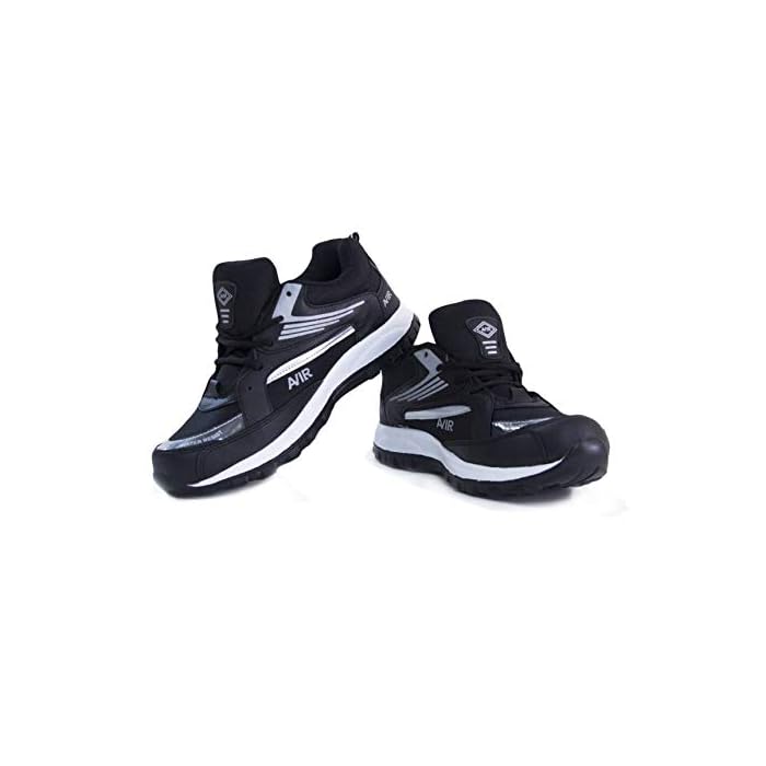 Buy Beerock Men's Black Running Shoes 