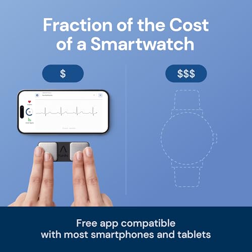 KardiaMobile 1-Lead EKG Monitor, Medical-Grade FDA-Cleared Personal Heart Monitor, Detects Normal, AFib & Arrhythmias, 30 Second Results, Works with Smartphones, Pocket Size, No Subscription Required - Image 5