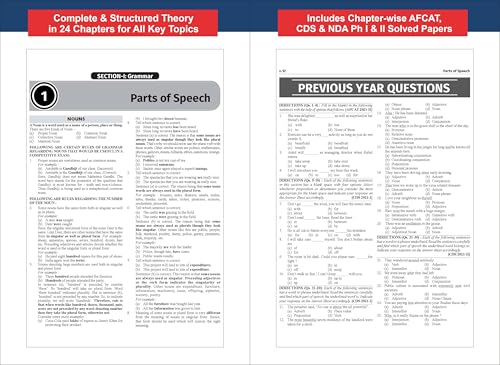 Image of Disha Objective English for Defence Exams - NDA, CDS & AFCAT | For 2026 Exams | Includes PYQs | Fully Solved