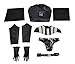 Howenlthy Darth Cosplay Costume Suit Deluxe Lord Vader Uniform Jumpsuit Cloak Full Set Halloween Party Outfit (Black, X-Large)