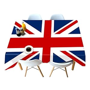 Koningin Jubileum Tafelkleed, Herbruikbare Britse vlag tafelkleed, Queen Elizabeth Jubilee Union Jack tafelkleed…