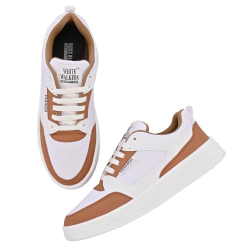 Image of White Walkers Men's White & Multicolor Casual Sneakers for Men