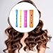 40Pcs Hair Perm Rods Set - 4 Sizes Plastic Cold Wave Rods, Heatless Perming Curlers Rollers with Pintail Comb for Long, Short, Straight, Curly & Natural Hair - DIY Hair Styling Tools