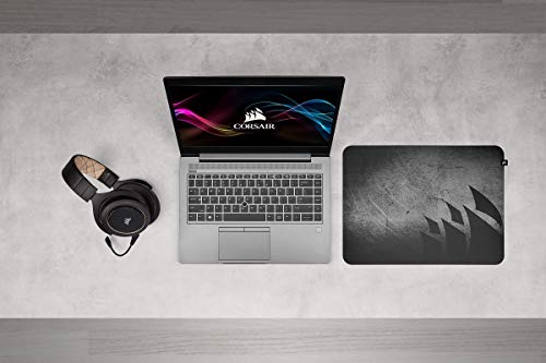 MM150 Tappetino per Mouse da Gioco altezza di 0.5 mm realizzato in policarbonato antistrappo con base antiscivolo in silicone, 35 x 26 cm, Nero/Grigio - Mousepad - Immagine 1