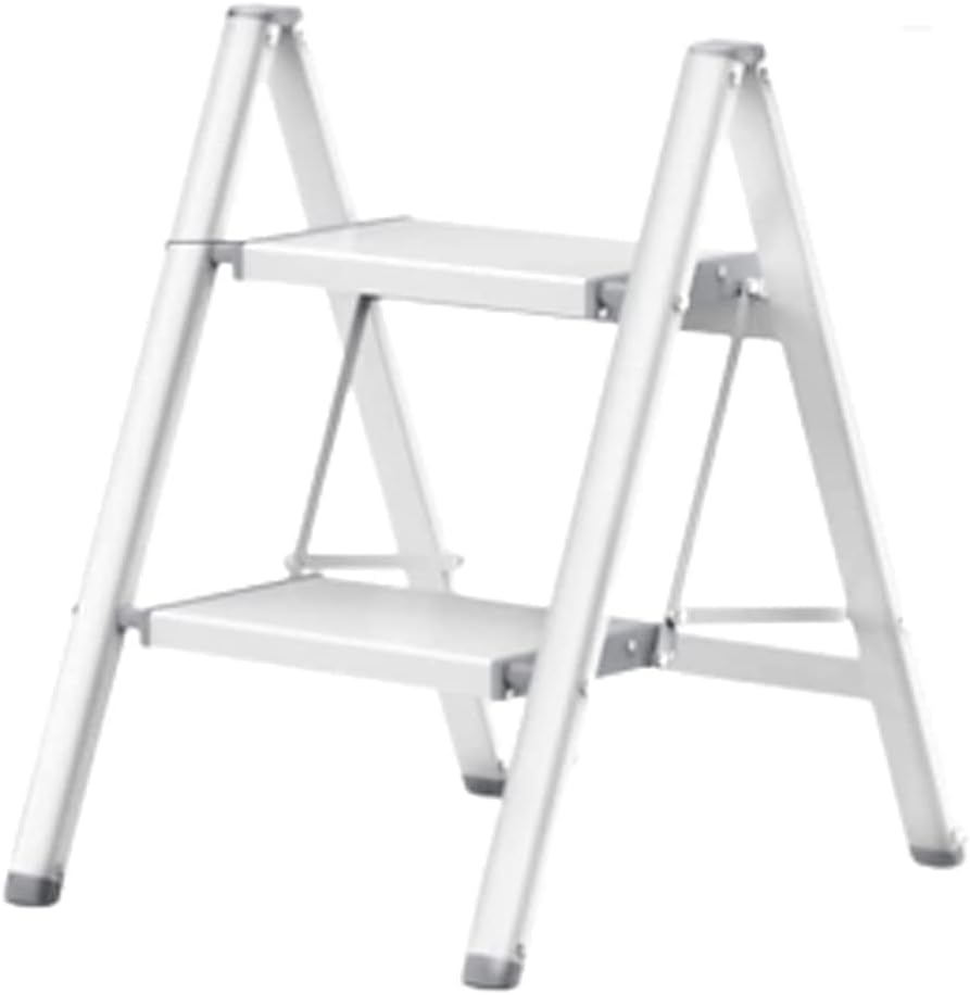 Ladders Multi-Purpose Telescoping Ladders, Wide Pedal Folding Ladder with Handrails, Family Small Portable Step Ladders 330lb Household or Outdoor