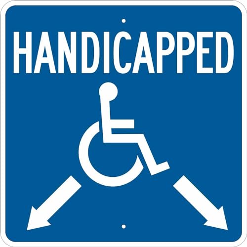Panneau de stationnement handicapé 61 cm pour éviter les incivilités