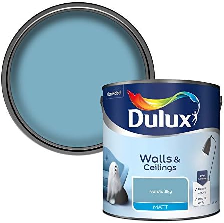 Dulux Matt Emulsion Paint For Walls And Ceilings - White Mist 5L