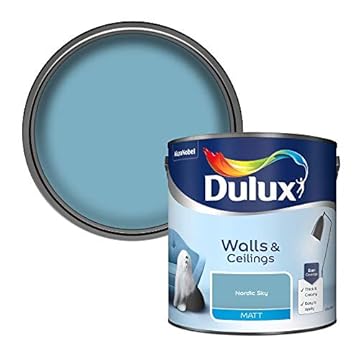 Dulux Walls & Ceilings Matt Emulsion Paint - Nordic Sky - 2.5L