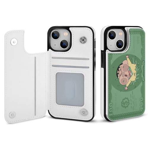 iPhone16Pro用ケース 手帳型 クレヨンしんちゃん 緑 アイフォン16Proケース 手帳型 財布型 スマホケース 軽量 カード収納 スタンド機能 おしゃれ 全機種対応 いPhone16Pro用カバー