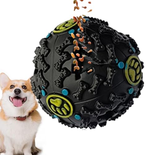 Wiggle Ball Hundespielzeug, Hundespielzeug, langsam fütternde Bälle, interaktives langsames Fressen, kreatives Beißball- Spielzeug mit Lachgeräuschen zum Reinigen
