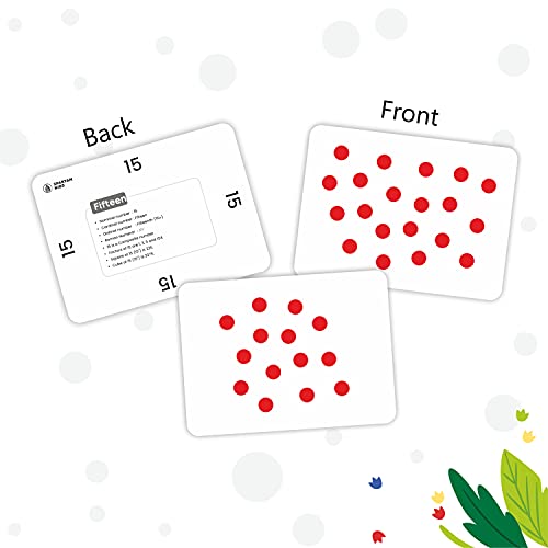 Image of Spartan Kids 0 to 100 Dots and Numbers Flashcards Educational Kit, Early Maths Learning Flash Cards for 1 Year Old Baby and Flash Cards for 1 + Year Old Baby Toddler More Than 200+ Cards