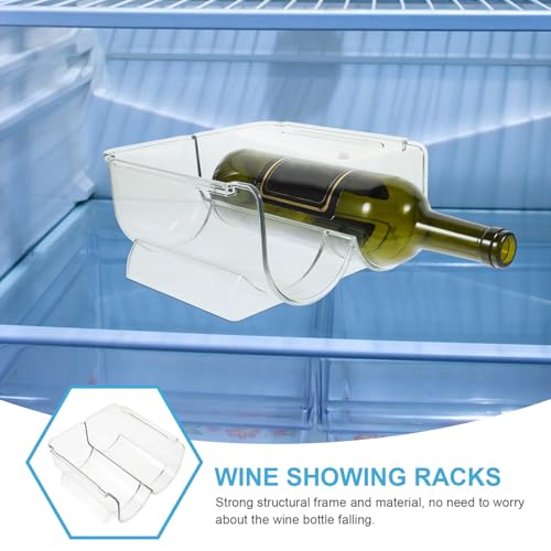 Soporte apilable acrílico para botellas de vino 2 pcs miniatura 6