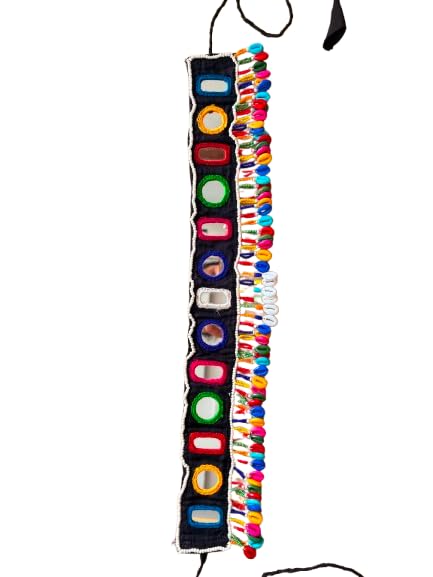 VIKAS ENTERPRISE Navratri Mirror Work Fashion Kamarpatta Handicraft Designer Waist Belt Mirror Festival Ethic Wear Unique Garba Special Kamarband Waistband For Garba & Dandiya Outfit (Pack of 1)-image-9