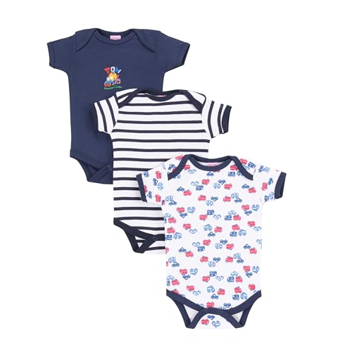 Image of Baby Bodysuits 100% Cotton Rompers /Sleep Suits /Onesies /Night Suits for Baby Boys New Born Baby Clothes-(Pack of 3)
