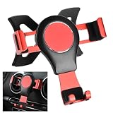 Porta Cellulare Auto, Car Phone Holder, Supporto Stabile a Triangolo, Rotazione a 360° Supporto, Design in Lega di Alluminio, Presa Aria Supporto Telefono Auto Compatible with Audi A3 8P S3 (Rosso)