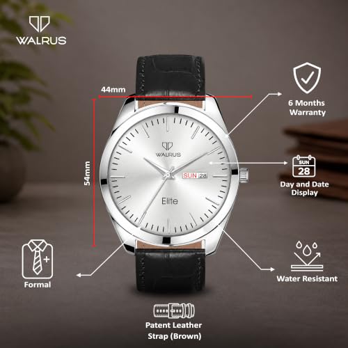 Image of Walrus INC Series Men's Analog Watch - Vegan Leather Strap, Stylish & Modern Style | Perfect for Formal and Casual Wear