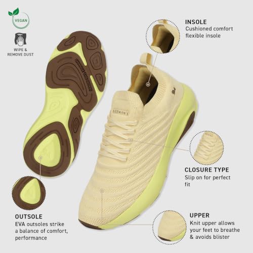 Image of Neeman's Begin Walk Glide Sneakers for Men | Breathable Knit Upper, Cushioned EVA Sole | Lightweight Walking Shoes for Everyday Comfort