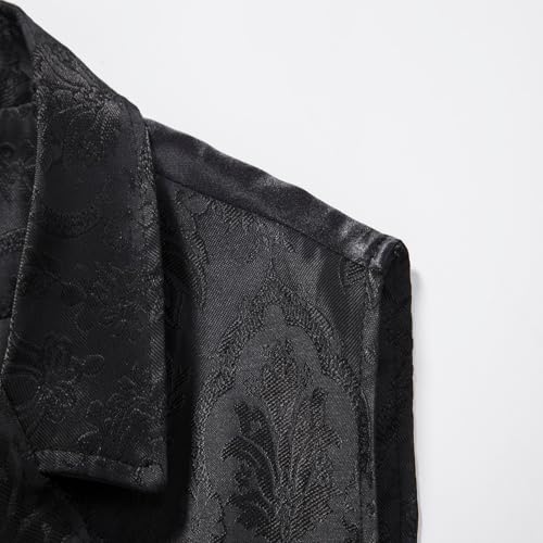 XUNRYAN Mens Victorian Suit Vest Steampunk Corset Tuxedo Formal Waistcoat Renaissance Medieval Pirate Vests Halloween Outfit4