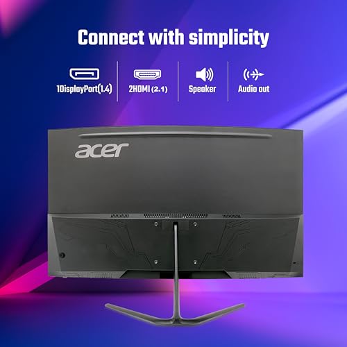 Image of Acer Nitro ED320Q W0 31.5 Inch Curved FHD Gaming Monitor | 240Hz Refresh | 1ms VRB | 1500R VA Panel | FreeSync Premium | HDR10 | 99% sRGB | 2X HDMI 2.1 + DP 1.4 | Stereo Speakers | VisionCare I Black
