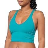 Next Women's Standard V Neck Crop Bra, DEEP Lake
