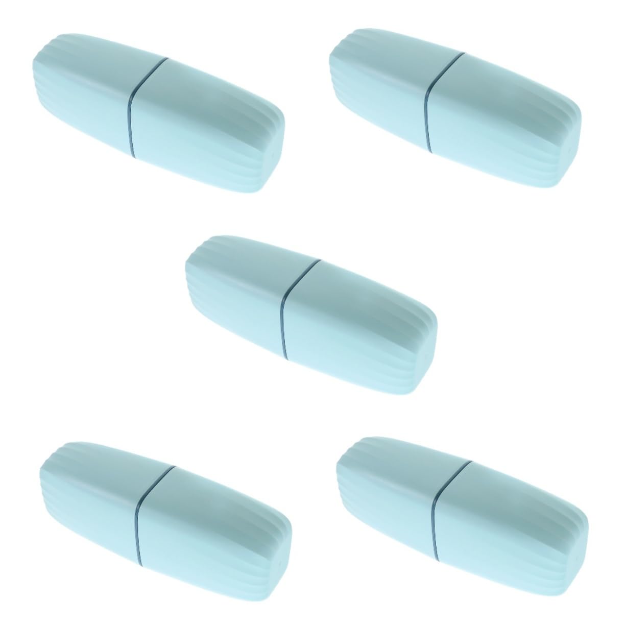 Healvian 5piezas Organizador De Cepillos De Dientes Portátil Taza De Enjuague Estuche De Viaje para Cepillo y Pasta Accesorios De Viaje Kit Bucal Compacto y Duradero