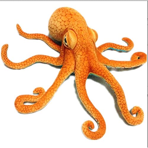 OUKEYI 21.6' Realistic Octopus Plush,Squid Plush Giant Squid Stuffed Animal Plush Toy Ocean AnimalSPillow,Squid Pillow for Easter Children's Day and Birthday Parties (brown)