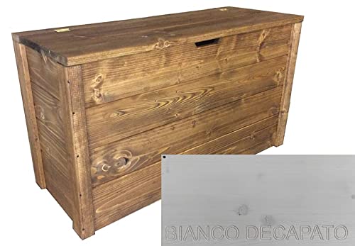 TOTAL WOOD 2012, Arcón de Madera, Natural Impregnada, Modelo Matej, Arcón con Tapa para Interiores...