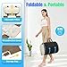 Full Body Massage Mat with Airbags Stretching & Heating, 3D Lumbar Traction & Relaxation, Back Massager Pad, 4 Modes 3 Intensities 3 Heat Levels, PU Leather, Portable & Foldable Design, Fit 5'1-6'0
