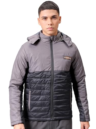 Image of The Indian Garage Co Men's Nylon Standard Slim Fit Mix & Match Puffer Jackets
