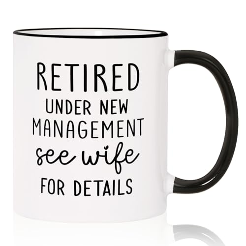 Petalsun Retirement Gifts for Men- Funny Retirement Mug- Best Retired Gifts for Men, Husband, Dad, Brother, Friend, Coworker, Retirement Party Decorations, 11oz