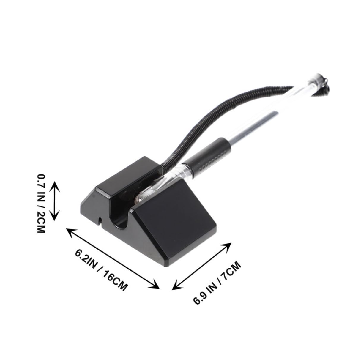 HOMSFOU Lot de 20 Stylos à Bille Noirs 05 MM Stylos de Table Verticaux en Plastique Hôtel et Comptoir Fournitures de Bureau Professionnelles