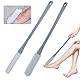 Fußbürste Zehenbürste,peiyee 2 Stück Dusch-Fußschrubber mit langem Griff,Toe Gap Cleaning Brush,Zehenbürste Mit Langem Griff,für Senioren, ältere Menschen, Männer und Frauen (grau)