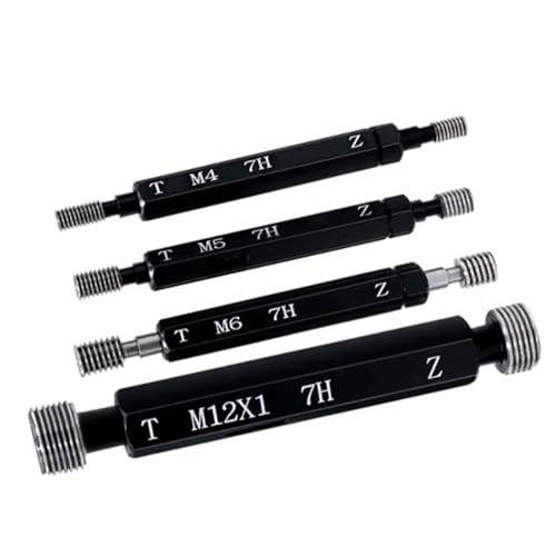 1PC Calibrador de Rosca Fina de Acero Mer-cury Gage 7H M1 M2 M3 M4 M5 M6 M8 M10 M12 M14 M16 M20 M22 M24-M60 (M6X1 7H) miniatura 5