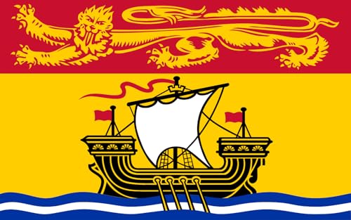 Drapeau Nouveau-Brunswick XL grand drapeau paysage 2.16m2 extérieur
