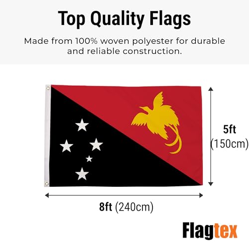 Bandera de Papúa Nueva Guinea Flagtex resistente al viento y al sol 3