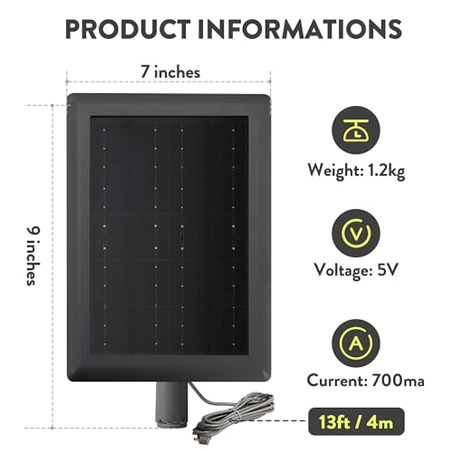 Image of Ring Solar Panel(2nd Generation), 5W Ring Solar Panel Charger with Mount for Stick Up Camera & Pro, Spotlight Plus & Pro, Stick Up Cam Battery, Spotlight Cam Battery (2 Pack Black)