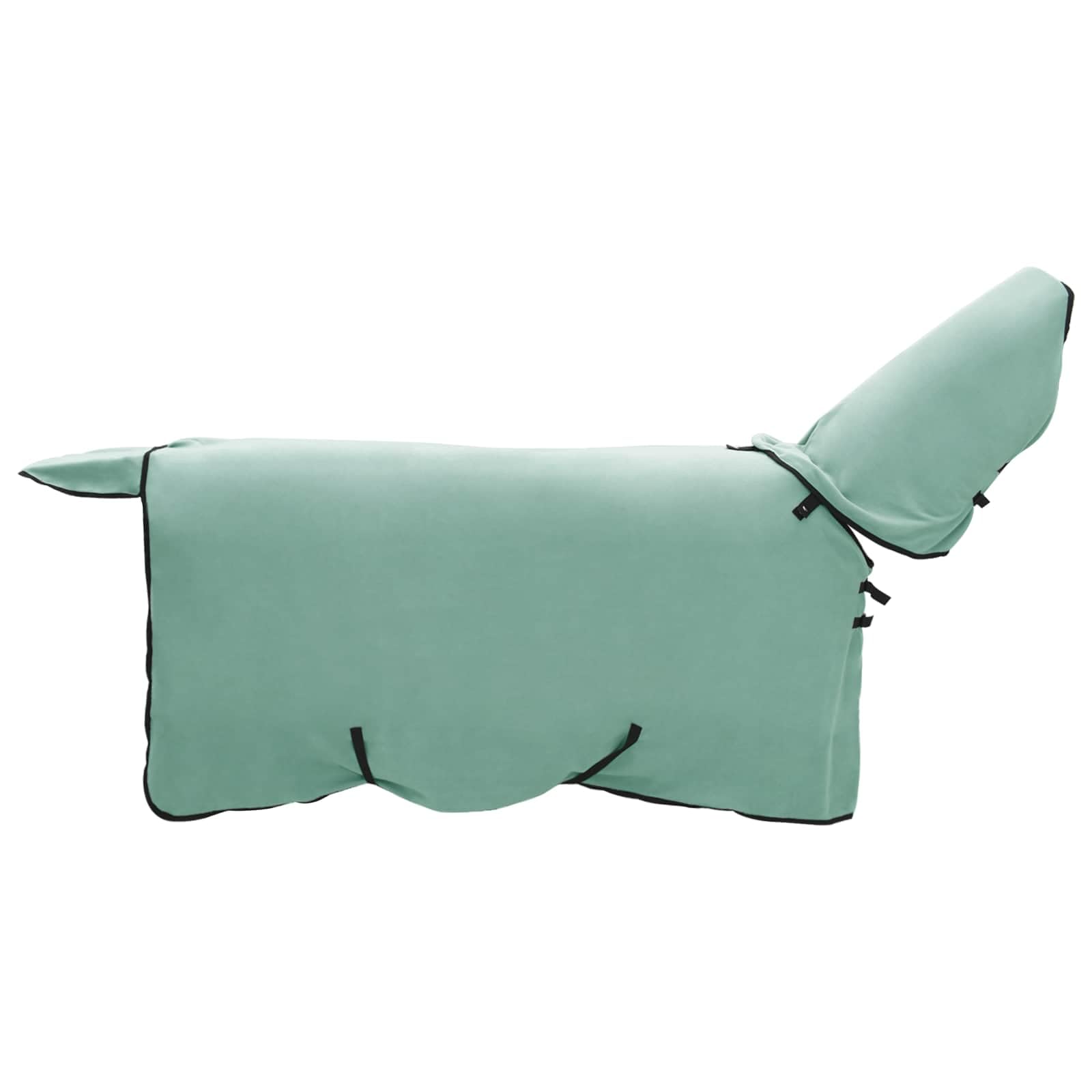 Manta para caballos verde especial, 115 cm, poliéster, lavable a máquina, cálida, cómoda, transpirable y ligera, para entrenamiento, establo y transporte