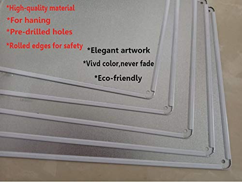 Eletina 176622734 New Warning Signs Metal Tin Sign -Caution Speed Bumps Ahead Safety Slow Down Calm Traffic Wall Decor Outdoor Industrial Aluminum Sign 12X8 Inches Warning Signs Prompt Signs thumb #2