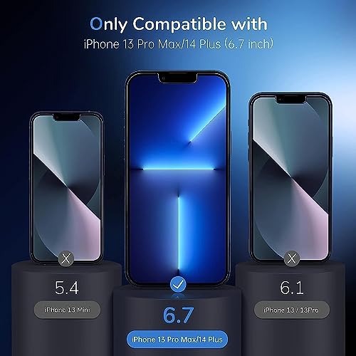 Image of DPJ Privacy Tempered Glass Screen Protector Compatible For iPhone 13 Pro Max /iPhone 14 Plus (6.7 Inches) With Edge To Edge Coverage [Pack of 1] [Privacy]