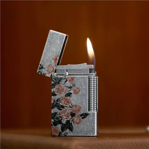Encendedor de cobre puro peroano plata antigua miniatura 2