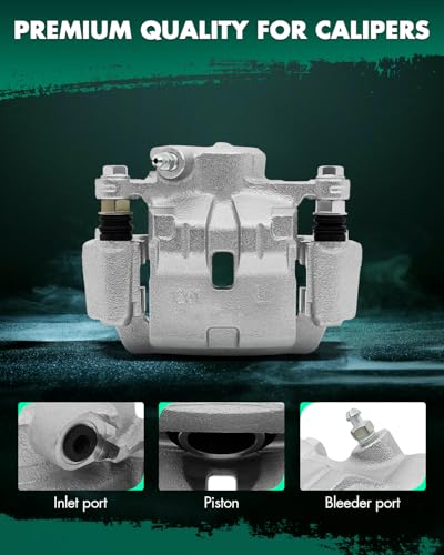 Image of SCITOO Rear Left Brake Caliper With Bracket 19B3425 Compatible For Subaru Forester 2009-2013 For Subaru Impreza 2008-2014 For Subaru WRX 2015-2018