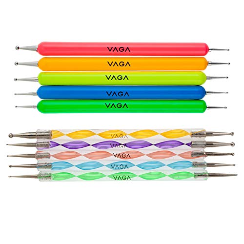 10 Nail Art Dotting / Marbling Tools / Dotters Set