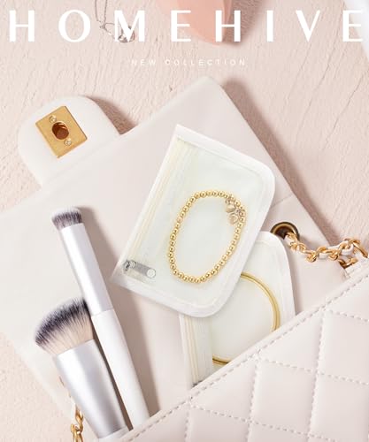 Travel Jewelry Bags, 10Pcs Clear Velvet Zipper Travel Jewelry Organizer, Portable Anti Tarnish Jewelry Storage Pouch Bag Gift for Women Girls, 10Pcs Bags4