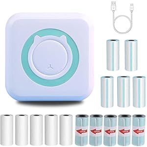 Pocket thermische printer, multifunctionele mini fotoprinter, draadloze bluetooth printer, labelprinter, labelprinter…